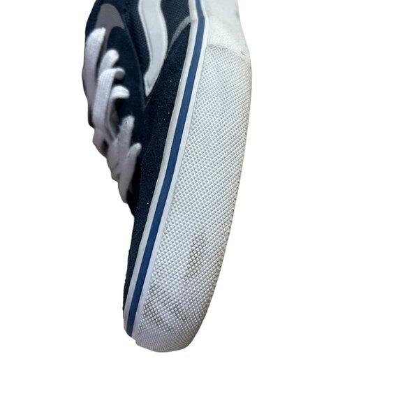 VANS Pro Skate Shoes Sneakers Blue Suede White Mens Sz 7.5 Low Top Lace Up - Picture 9 of 16